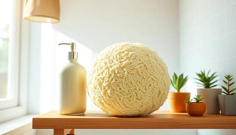 Enhance your skincare routine with the best back loofah for dry skin showing texture and elegance.
