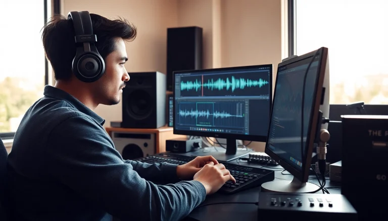 Enhance your sound with online mastering techniques in a professional studio.