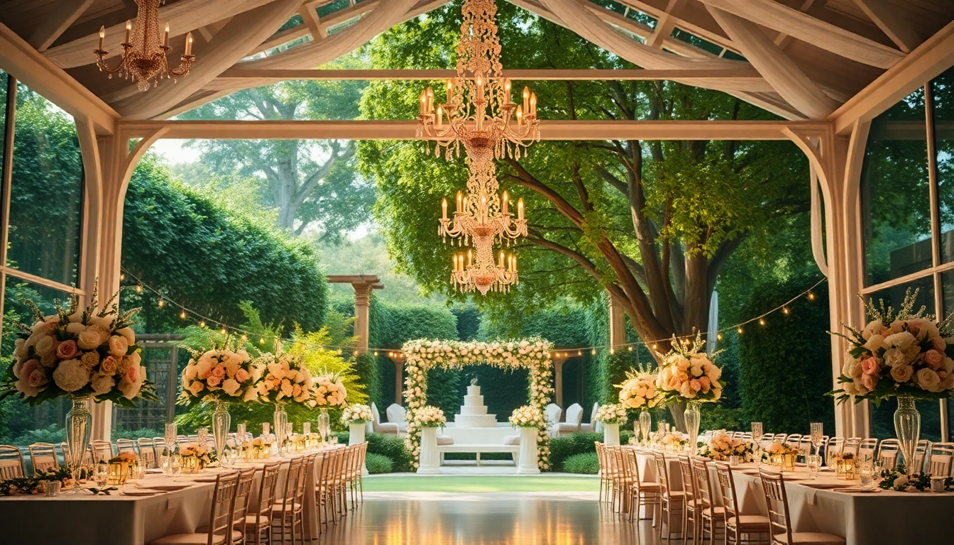 Experience the charm of the Best Wedding Venue Jacksonville, decorated with flowers and elegant details.