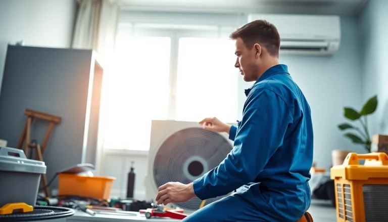 Air Conditioning Repair Tampa professional technician fixing a unit indoors.