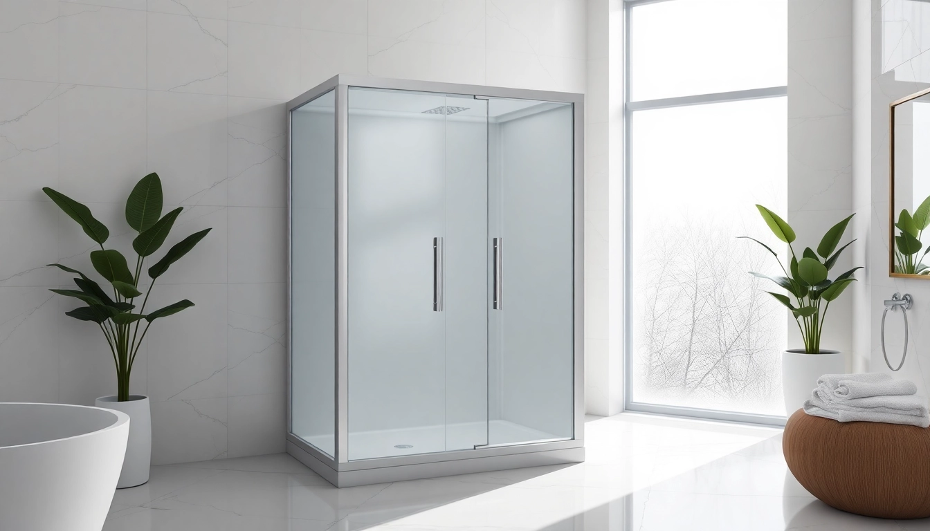 Genießen Sie die elegante sonni Duschkabine in einem modernen Badezimmerambiente.