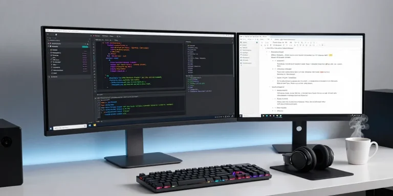 Thabet360 advanced software development workspace showcasing coding interfaces and technology solutions.