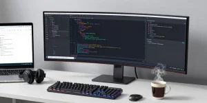 HB88 software development workspace featuring cloud computing and AI technology tools.