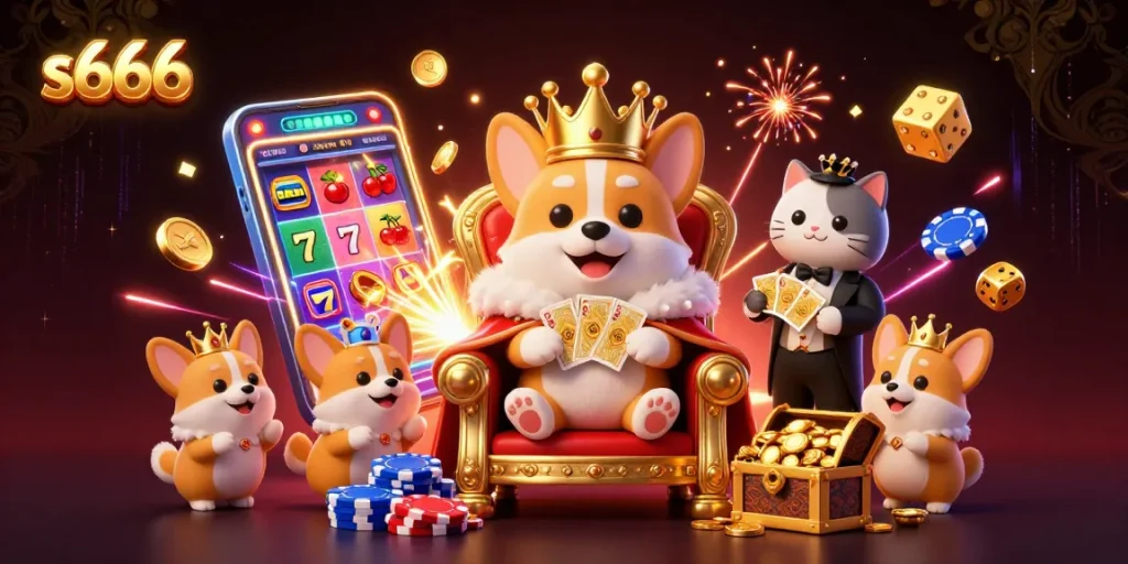 Experience the exciting world of s666 with our royal corgi and jackpot celebrations!