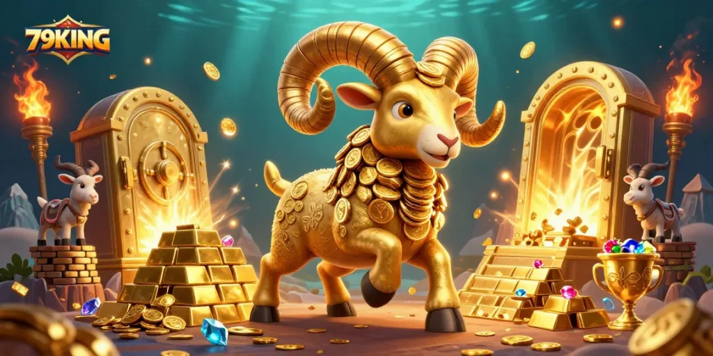 Engage in thrilling jackpots at 79KING with stunning golden visuals and colorful casino elements